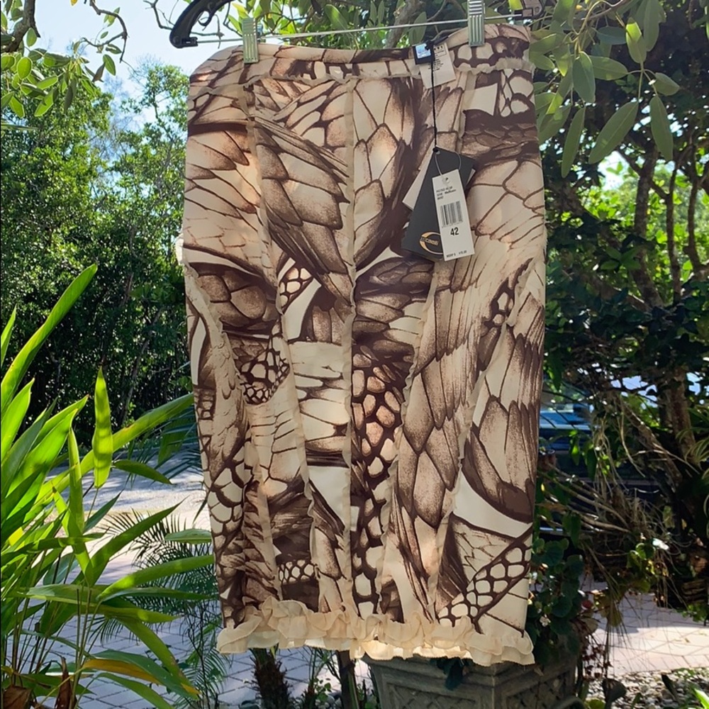 NWT Just Cavalli Animal print skirt Size 42